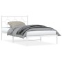 Estructura cama metal con cabecero y pie cama blanca 107x203 cm de vidaXL, Camas y somieres - Ref: Foro24-376289, Precio: 81,...