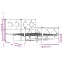 Estructura cama metal con cabecero y estribo blanco 140x200 cm de vidaXL, Camas y somieres - Ref: Foro24-376294, Precio: 113,...