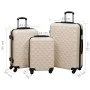 Juego de maletas rígidas con ruedas 3 piezas ABS dorado de vidaXL, Maletas - Ref: Foro24-92416, Precio: 136,65 €, Descuento: %