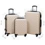 Juego de maletas rígidas con ruedas 3 piezas ABS dorado de vidaXL, Maletas - Ref: Foro24-92416, Precio: 136,25 €, Descuento: %