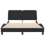 Estructura de cama con luces LED terciopelo negro 120x200 cm de vidaXL, Camas y somieres - Ref: Foro24-3213845, Precio: 183,3...