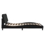 Estructura de cama con luces LED terciopelo negro 120x200 cm de vidaXL, Camas y somieres - Ref: Foro24-3213845, Precio: 183,3...