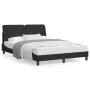 Estructura de cama con luces LED terciopelo negro 140x190 cm de vidaXL, Camas y somieres - Ref: Foro24-3213851, Precio: 206,8...