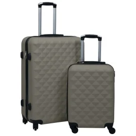 Juego de maletas rígidas con ruedas 2 piezas ABS gris antracita de vidaXL, Maletas - Ref: Foro24-92432, Precio: 118,46 €, Des...
