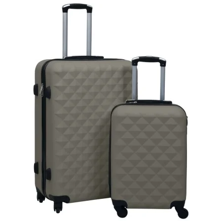 Juego de maletas rígidas con ruedas 2 piezas ABS gris antracita de vidaXL, Maletas - Ref: Foro24-92432, Precio: 118,46 €, Des...