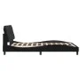 Estructura de cama con luces LED terciopelo negro 140x190 cm de vidaXL, Camas y somieres - Ref: Foro24-3213851, Precio: 206,8...