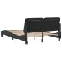 Estructura de cama con luces LED terciopelo negro 140x190 cm de vidaXL, Camas y somieres - Ref: Foro24-3213851, Precio: 206,8...