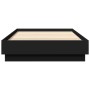 Estructura de cama madera de ingeniería negra 100x200 cm de vidaXL, Camas y somieres - Ref: Foro24-839596, Precio: 90,45 €, D...