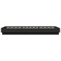 Estructura de cama madera de ingeniería negra 100x200 cm de vidaXL, Camas y somieres - Ref: Foro24-839596, Precio: 90,45 €, D...