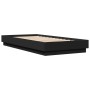 Estructura de cama madera de ingeniería negra 100x200 cm de vidaXL, Camas y somieres - Ref: Foro24-839596, Precio: 90,45 €, D...