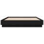 Estructura de cama madera de ingeniería negra 120x190 cm de vidaXL, Camas y somieres - Ref: Foro24-3209885, Precio: 122,44 €,...