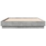 Estructura de cama madera de ingeniería gris hormigón 120x190cm de vidaXL, Camas y somieres - Ref: Foro24-3209887, Precio: 11...