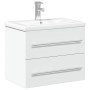 Mueble de baño con lavabo integrado blanco de vidaXL, Tocadores de baño - Ref: Foro24-3278764, Precio: 220,07 €, Descuento: %