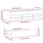 Tumbona con cajones madera de ingeniería negro 90x200 cm de vidaXL, Camas y somieres - Ref: Foro24-3280875, Precio: 184,79 €,...