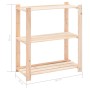Estantería 3 niveles 2 unidades madera pino maciza 150 kg de vidaXL, Estanterías industriales - Ref: Foro24-3051117, Precio: ...