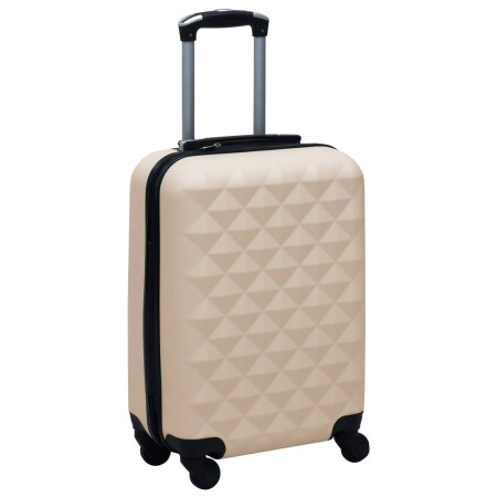 Maleta rígida con ruedas ABS dorado de vidaXL, Maletas - Ref: Foro24-92421, Precio: 60,58 €, Descuento: %