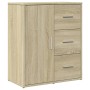 Aparador de madera de ingeniería roble Sonoma 60x31x70 cm de vidaXL, Aparadores - Ref: Foro24-840473, Precio: 82,61 €, Descue...