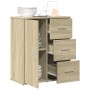 Aparador de madera de ingeniería roble Sonoma 60x31x70 cm de vidaXL, Aparadores - Ref: Foro24-840473, Precio: 82,61 €, Descue...