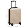 Maleta rígida con ruedas ABS dorado de vidaXL, Maletas - Ref: Foro24-92421, Precio: 60,58 €, Descuento: %