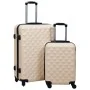 Juego de maletas rígidas con ruedas 2 piezas ABS dorado de vidaXL, Maletas - Ref: Foro24-92431, Precio: 115,08 €, Descuento: %