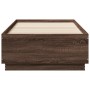 Estructura de cama madera de ingeniería marrón roble 90x190 cm de vidaXL, Camas y somieres - Ref: Foro24-3209757, Precio: 112...