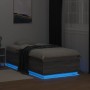 Estructura cama con luces LED madera gris Sonoma 90x190 cm de vidaXL, Camas y somieres - Ref: Foro24-3209665, Precio: 133,97 ...
