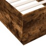 Estructura de cama madera de ingeniería roble humo 75x190 cm de vidaXL, Camas y somieres - Ref: Foro24-3209762, Precio: 107,2...