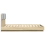 Cama con cabecero madera de ingeniería roble Sonoma 140x190 cm de vidaXL, Camas y somieres - Ref: Foro24-3209949, Precio: 193...