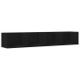 Muebles de pared 2 uds madera de ingeniería negro 99x18x16,5 cm de vidaXL, Estantes y estanterías - Ref: Foro24-840446, Preci...