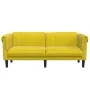 Yellow velvet 2-seater sofa by vidaXL, Sofas - Ref: Foro24-372581, Price: 248,09 €, Discount: %
