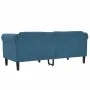 2-Sitzer-Sofa aus blauem Samt von vidaXL, Sofas - Ref: Foro24-372583, Preis: 246,80 €, Rabatt: %