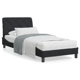 Bed frame with black velvet headboard 80x200 cm by vidaXL, Beds and slatted bases - Ref: Foro24-3207889, Price: 123,25 €, Dis...