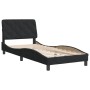 Estructura de cama con cabecero de terciopelo negro 80x200 cm de vidaXL, Camas y somieres - Ref: Foro24-3207889, Precio: 141,...
