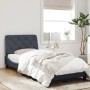 Estructura de cama con cabecero terciopelo gris oscuro 90x190cm de vidaXL, Camas y somieres - Ref: Foro24-3207894, Precio: 15...