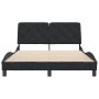 Estructura de cama con cabecero de terciopelo negro 120x200 cm de vidaXL, Camas y somieres - Ref: Foro24-3207913, Precio: 172...