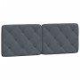 Estructura cama con cabecero terciopelo gris oscuro 140x200 cm de vidaXL, Camas y somieres - Ref: Foro24-3207924, Precio: 193...