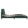Dark green velvet bed frame with headboard 140x200 cm by vidaXL, Beds and slatted bases - Ref: Foro24-3207926, Price: 221,18 ...