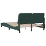 Dark green velvet bed frame with headboard 140x200 cm by vidaXL, Beds and slatted bases - Ref: Foro24-3207926, Price: 221,18 ...