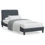 Dark gray velvet bed frame with LED lights 90x190 cm by vidaXL, Beds and slatted bases - Ref: Foro24-3213826, Price: 161,64 €...