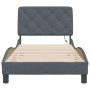 Estructura cama con luces LED terciopelo gris oscuro 90x200 cm de vidaXL, Camas y somieres - Ref: Foro24-3213832, Precio: 159...