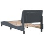 Estructura cama con luces LED terciopelo gris oscuro 90x200 cm de vidaXL, Camas y somieres - Ref: Foro24-3213832, Precio: 159...