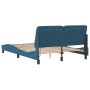 Estructura de cama con luces LED terciopelo azul 140x190 cm de vidaXL, Camas y somieres - Ref: Foro24-3213853, Precio: 214,69...
