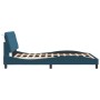 Estructura de cama con luces LED terciopelo azul 120x200 cm de vidaXL, Camas y somieres - Ref: Foro24-3213847, Precio: 201,71...