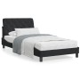 Estructura de cama con luces LED terciopelo negro 100x200 cm de vidaXL, Camas y somieres - Ref: Foro24-3213839, Precio: 137,1...