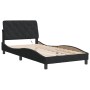 Estructura de cama con luces LED terciopelo negro 100x200 cm de vidaXL, Camas y somieres - Ref: Foro24-3213839, Precio: 137,1...