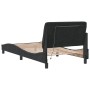 Estructura de cama con luces LED terciopelo negro 100x200 cm de vidaXL, Camas y somieres - Ref: Foro24-3213839, Precio: 137,1...