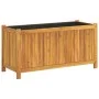 Jardinera con forro madera maciza de acacia 99,5x38x50 cm de vidaXL, Maceteros y jardineras - Ref: Foro24-366441, Precio: 107...