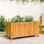 Jardinera con forro madera maciza de acacia 99,5x38x50 cm de vidaXL, Maceteros y jardineras - Ref: Foro24-366441, Precio: 107...