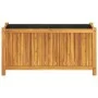 Jardinera con forro madera maciza de acacia 99,5x38x50 cm de vidaXL, Maceteros y jardineras - Ref: Foro24-366441, Precio: 107...