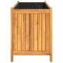Jardinera con forro madera maciza de acacia 99,5x38x50 cm de vidaXL, Maceteros y jardineras - Ref: Foro24-366441, Precio: 107...